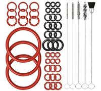 Alfuny Kit Mantenimiento Juntas tóricas 45 uds para Philips Saeco, Gaggia | Set juntas tóricas para grupo infusión, cepillo limpieza para Philips Latte Go 2200/2300/3300/5400/5500, Saeco Xelsis