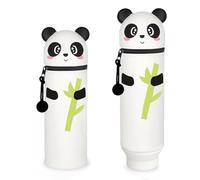 Alfven Portalápices de Mesa de Panda, Estuche para lápices 2 en 1 de Silicona Suave Estuche Escolar Kawaii para niñas Niños pequeños Escuela Material de Oficina