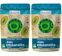 ALGA CHLORELLA BIO 90 G DOYPACK SUPERALIMENTOS DRASANVI (Paquete de 2)