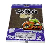Alga Takaokaya tostada (Yaki Nori), paquete de 2 (paquete de 2 x 25 g)