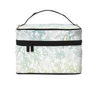 Alga Verde mar Azul, Bolsa de Maquillaje Bolsa de cosméticos Bolsa de artículos de tocador de Viaje portátil Estuche para lápices Bolsa de artículos de tocador