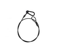 ALGAM LIGHTING Cordones de Seguridad 3 mm, 75 cm Negro, Carga Max 20kg, pack de 12, Negro