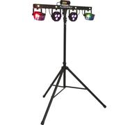 ALGAM LIGHTING - Floridabar II Proyector LED con Pie y Pedalera - Efecto Par, Derby, Stroboscope, Laser Class 3B