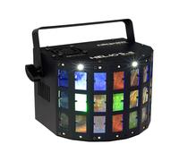 ALGAM LIGHTING - HELIOS-II - Proyector LED 2-en-1 - Efecto Derby, Stroboscope - Entrada/Salida DMX : XLR 3 Puntos - 28W - IP20-261 x 186 x 142 mm