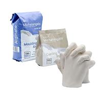 Algaplay Michelangelo Kit Refill. Kit de Recarga Michelangelo con alginato cromático y Yeso sintético tixotrópico para Crear una Escultura de Manos. (L)