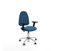 Algarra cp similpiel azul claro brazos 2d base cromada topes