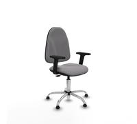 Algarra cp similpiel gris brazos 2d base cromada topes