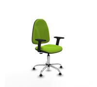 Algarra cp similpiel pistacho brazos 2d base cromada topes