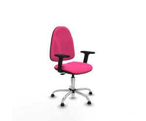 Algarra cp similpiel rosa brazos 2d base cromada topes