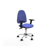 Algarra cpdm bali azul claro brazos 2d base cromada ruedas autofrenant