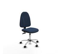 Algarra cpdm similpiel azul marino base cromada ruedas nailon 50mm