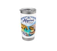 Algarve Portugal Europa colorido Vaso térmico de acero inoxidable de doble pared