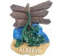 Algarve Portugal - Imán para nevera, recuerdo de turismo, 3D, para decoración de nevera, pintado a mano