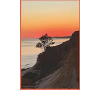 Algarve, Portugal Sunset Travel Journal/Notebook: Paperback, 6x9 inches, 120 pages, lined