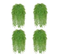 Algas 4pcs, simulación de 30.3 Pulgadas Plantas Artificiales rizadas Cuerdas de Perlas para la decoración al Aire Libre de la Boda