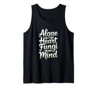Algas en mi corazón Hongos en mi mente Microbiólogo Camiseta sin Mangas