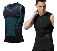 Algasan Chaleco moldeador iónico para hombres, nueva versión Chaleco moldeador iónico para hombres para construir un cuerpo perfecto,XL,Black 1
