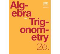 Algebra and Trigonometry 2e, Volume 1/2 (paperback, b&w)