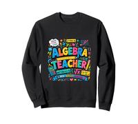 Álgebra Educador Matemáticas Inspiración Diseño Colorido Sudadera