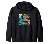 Álgebra Educador Matemáticas Inspiración Diseño Colorido Sudadera con Capucha