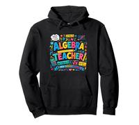 Álgebra Educador Matemáticas Inspiración Diseño Colorido Sudadera con Capucha