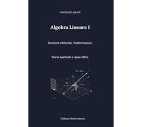 Algebra Lineare I: Strutture Vettoriali, Trasformazioni, Teoria Spettrale e Spazi Affini. (Strumenti per l'Esame)