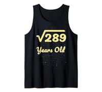 Álgebra matemática de raíz Cuadrada de 17 años 289 años 2009 Camiseta sin Mangas