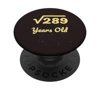 Álgebra matemática de raíz Cuadrada de 17 años 289 años 2009 PopSockets PopGrip Adhesivo