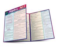 Algebra Part 2: A Quickstudy Laminated Reference Guide