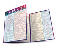 Algebra Part 2: A Quickstudy Laminated Reference Guide