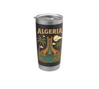 Algeria alger l'algérie Les Algériens DZ Algérien bled retro Vaso térmico de acero inoxidable de doble pared