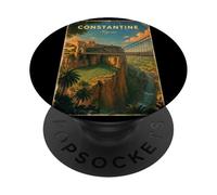 Algeria Algérie Constantine Algériens DZ Algérien Bled Retro PopSockets PopGrip Adhesivo