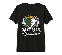 Algerian Princess Algeria Flag Proud Algerian Girl Camiseta Premium