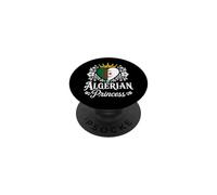 Algerian Princess Algeria Flag Proud Algerian Girl PopSockets PopGrip Adhesivo
