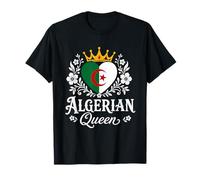 Algerian Queen Algeria Flag Proud Algerian Woman Camiseta