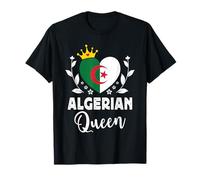 Algerian Queen Algeria Flag Proud Algerian Woman Camiseta