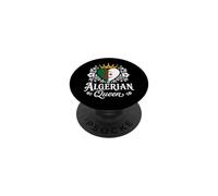 Algerian Queen Algeria Flag Proud Algerian Woman PopSockets PopGrip Adhesivo