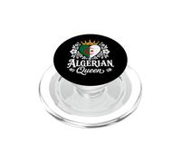 Algerian Queen Algeria Flag Proud Algerian Woman PopSockets PopGrip para MagSafe