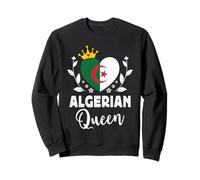 Algerian Queen Algeria Flag Proud Algerian Woman Sudadera