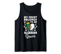 Algerian Queen Algerian Wife Girlfriend Algeria Flag Camiseta sin Mangas