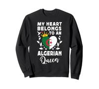 Algerian Queen Algerian Wife Girlfriend Algeria Flag Sudadera