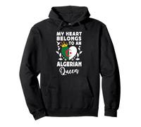 Algerian Queen Algerian Wife Girlfriend Algeria Flag Sudadera con Capucha