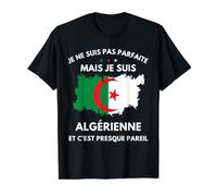 Algerie je ne Suis Pas Parfaite Mais je Suis algerienne Camiseta gráfica económica, Hombre, Negro, XL
