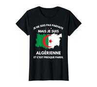 Algerie je ne Suis Pas Parfaite Mais je Suis algerienne Camiseta gráfica económica, Mujer, Negro, L