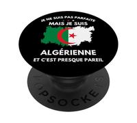 Algerie je ne Suis Pas Parfaite Mais je Suis algerienne PopSockets PopGrip Adhesivo