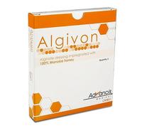 ALGIVON - 5 cm x 5 cm tocador de alginato impregnadas con miel de Manuka (5 cm) X 5 - 5 unidades