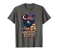 Algo perverso Viene por aquí: Bruja, Moon Skulls Camiseta