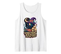 Algo perverso Viene por aquí: Bruja, Moon Skulls Camiseta sin Mangas