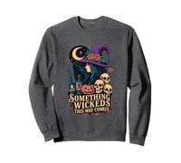 Algo perverso Viene por aquí: Bruja, Moon Skulls Sudadera