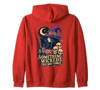 Algo perverso Viene por aquí: Bruja, Moon Skulls Sudadera con Capucha